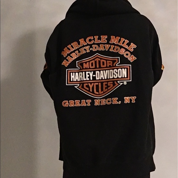 SOLD!!! Harley Davidson Zip Up Sweatshirt - Picture 4 of 4